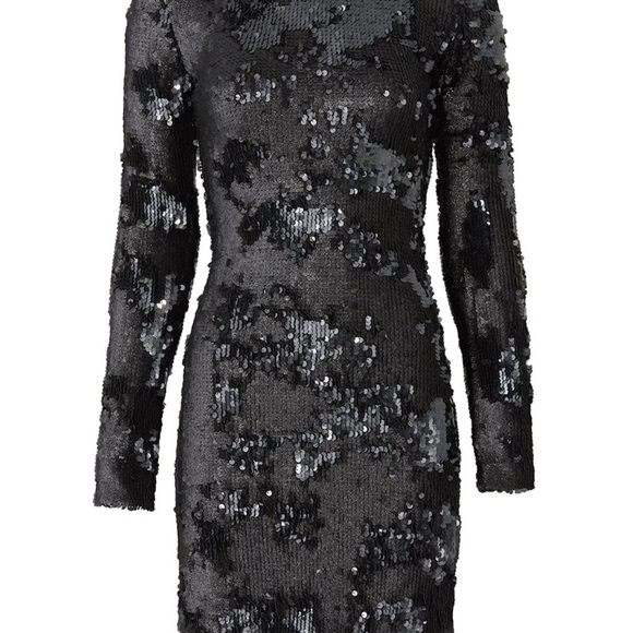 Elizabeth and James sequin black dress. Beautiful!!!! Siggy. Rent the runway - Picture 2 of 5